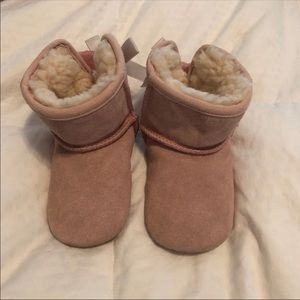 Uggs, Bailey Bow. Pink. Infant size 4/5.